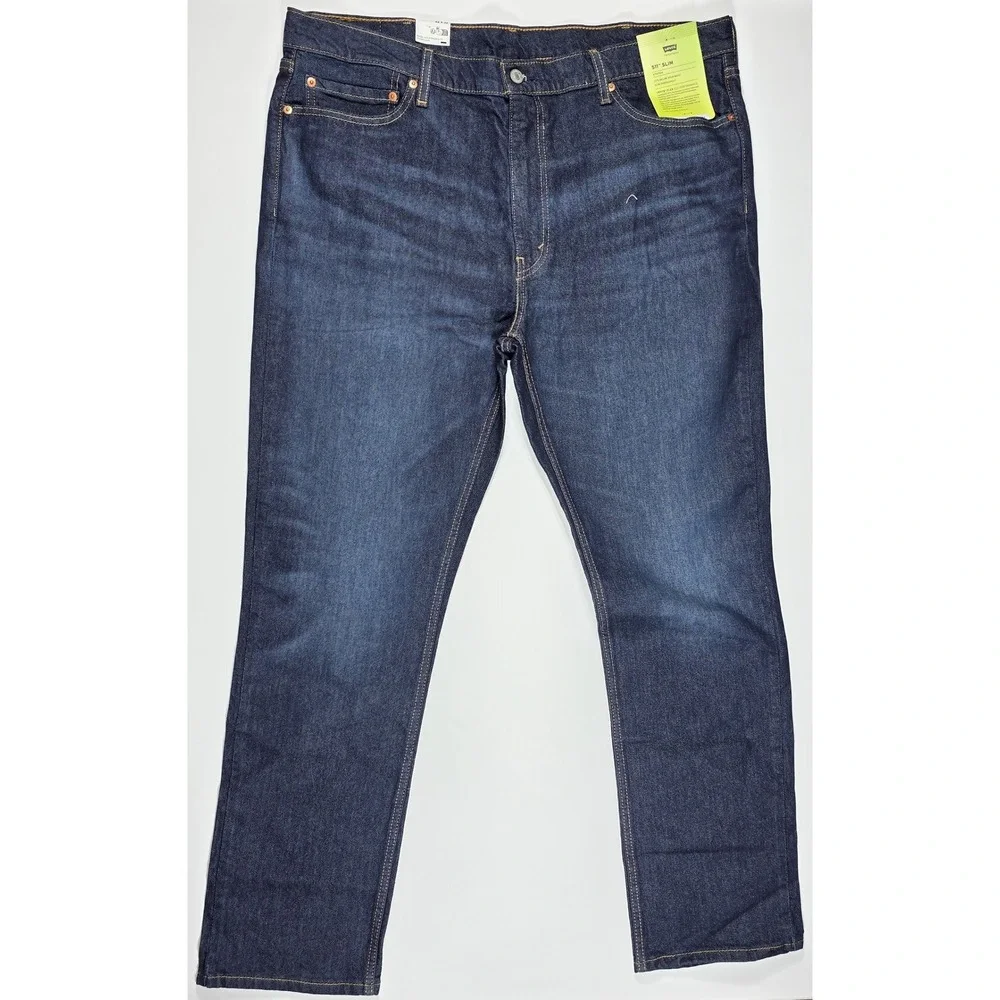 Levis 511‎ Slim Fit Stretch Jeans Men's 42x32 Dark Indigo Blue NEW